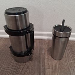 1.0L IGLOO STAINLESS INSULATED BOTTLE W/BONUS DRINK CUP