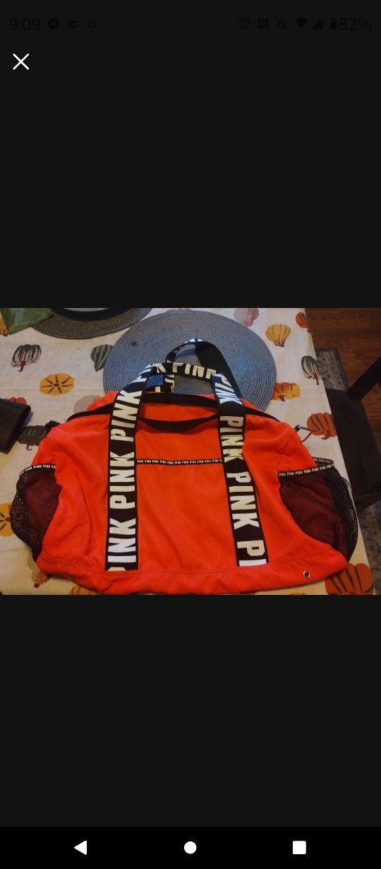 Pink Duffle Bag