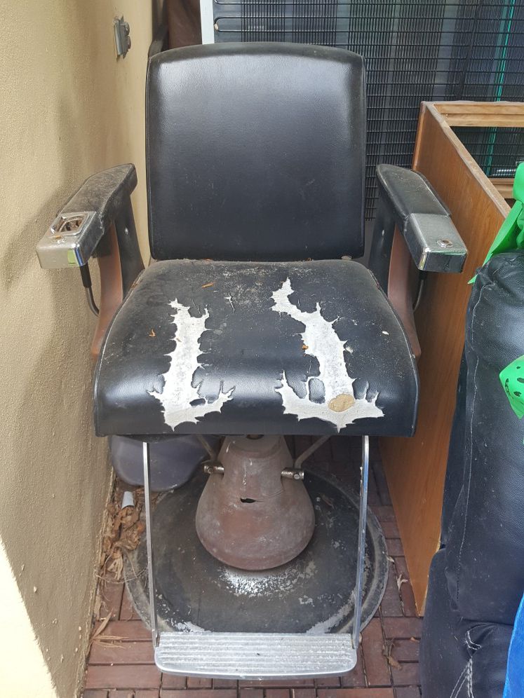 Antique barber chair
