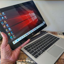 M5 chipset HP elite Touch Smart notebook tablet, lit up keyboard, dual cams, excellent battery life $250