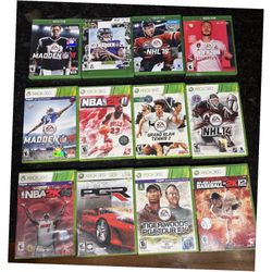 X BOX  SPORTS GAMES