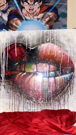 ‘Lip Bitin Art’ 32 x 32