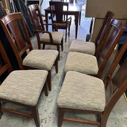 Dining Room Table And Eight Chairs 