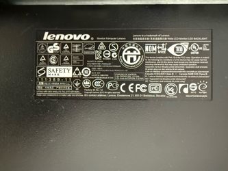 Two Lenovo 22” monitors