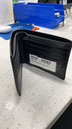 Coach Black Leather Bifold Wallet