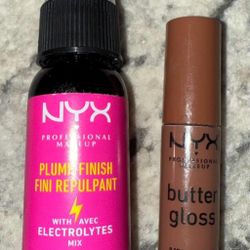 Nyx Plump Finsh Setting Spray NYX BUTTER GLOSS CINNAMON ROLL 