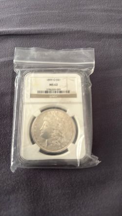 1899 o Morgan silver ms62