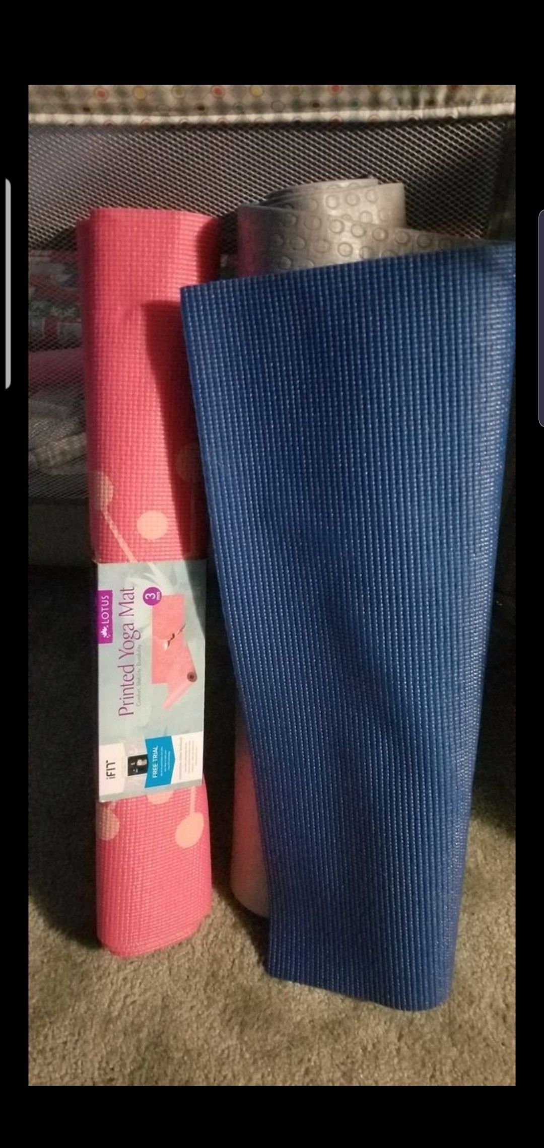 Pink & blue yoga mats $10 for both!!