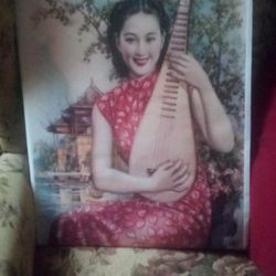 Vintage Chinese Advertisement Canvas Artwork 