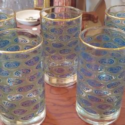 SET OF VINTAGE BAR GLASSES