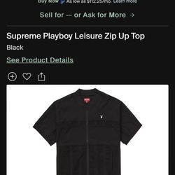 Supreme Playboy Leisure Zip Up Top