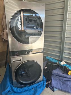 LG ThinQ Stacked Washer Dryer Unit