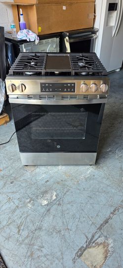 2026 GE GAS RANGE SLIDE IN STAINLESS STEEL