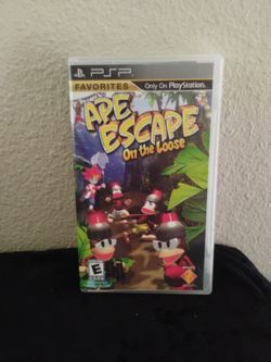Ape Escape: On the Loose Sony PSP, 2005 Complete Black Label Reg Card $10.00