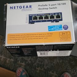 Net gear PROsafe 5-port 10/100 Desk Top Switch