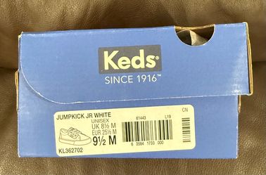 Keds Jumpkick Jr White Unisex Sneakers Size 9.5
