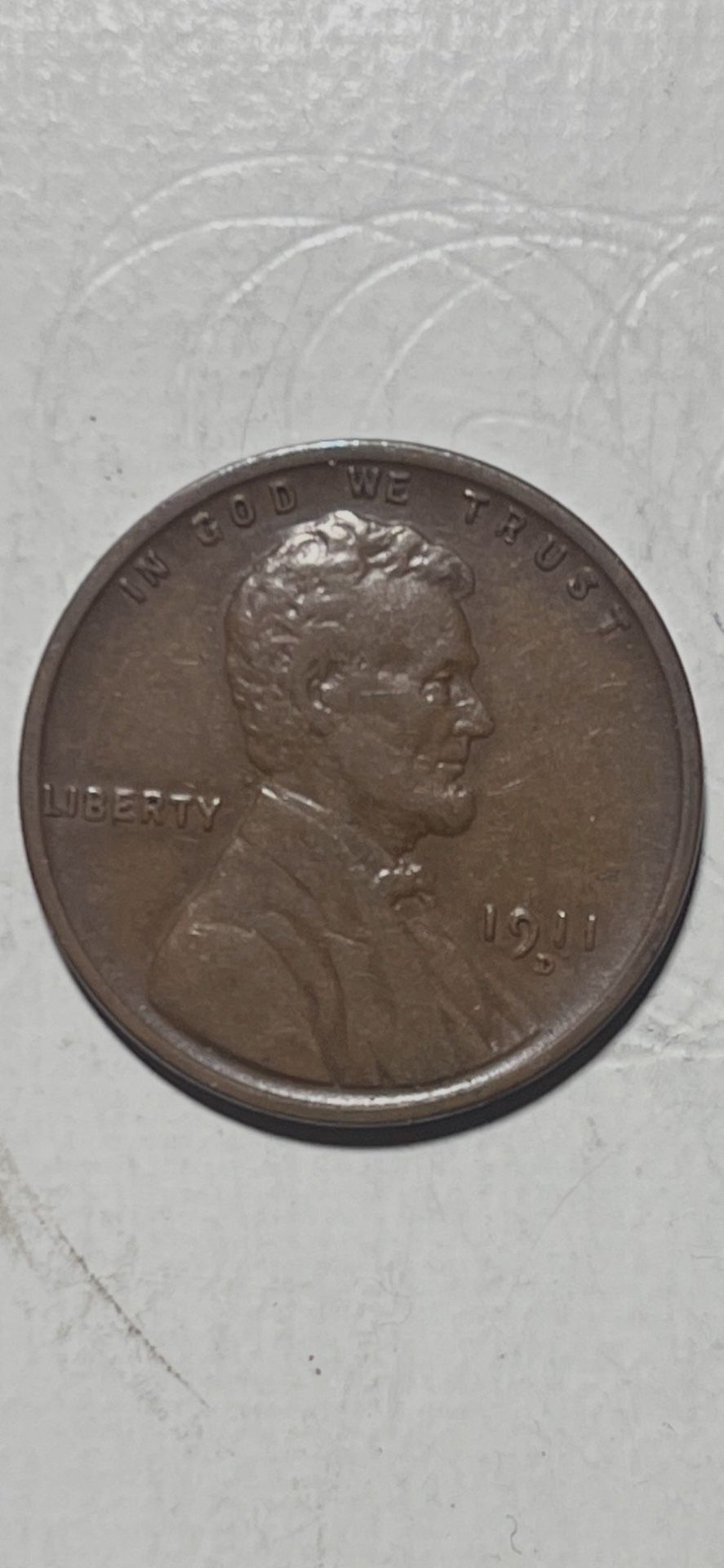 1911D Lincoln Wheat Penny 