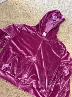 Velvet PINK matching track suit