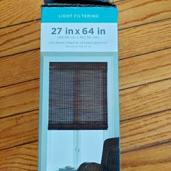 Woven BAMBOO Roman Shade (Pecan)