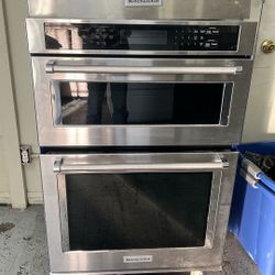 KITCHEN AID 30”WIDE MICROWAVE OVEN COMBO BUILT IN 