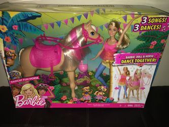 Barbie dancing fun horse and doll (new)
