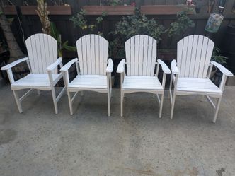 Wooden patio chairs