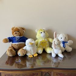 Vintage NFL Giants teddy bear With tags, Handmade Funshine Care bear, California Teddy Bear, Dakin Springtime Bunny, Webkinz Duck