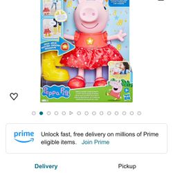 Peppa Pig Peppa’s Muddy Puddles Party Singing and Dancing Doll, Interactive Electronic Preschool Toys for Girls and Boys, Ages 3+