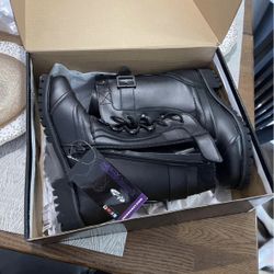 Joe Rocket Lady Combat Boots Size 8