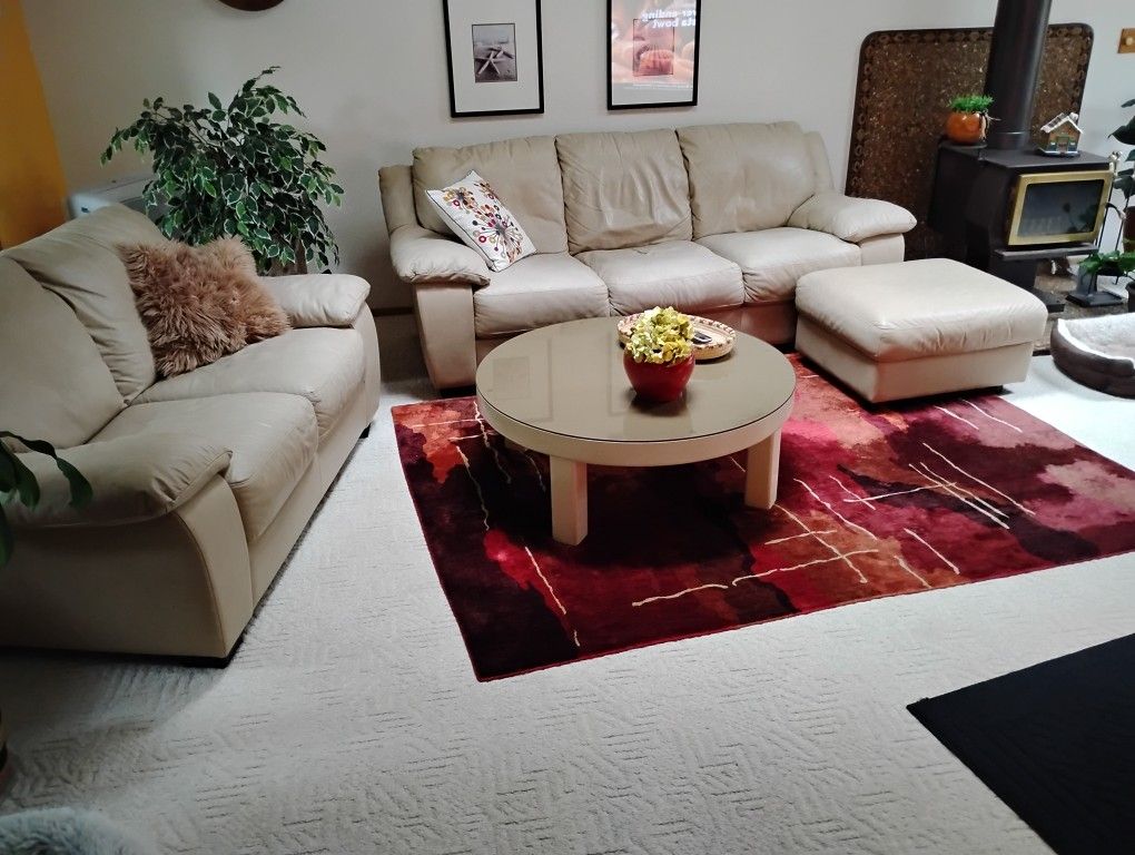 Really Nice Leather Couch and Love Seat