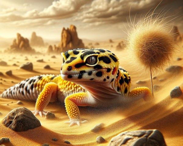 Leopard Gecko Enclosure And Animal