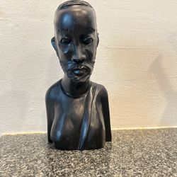 Hand Carved African Bust