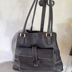 Loro Piana Chocolate Brown Leather Tote