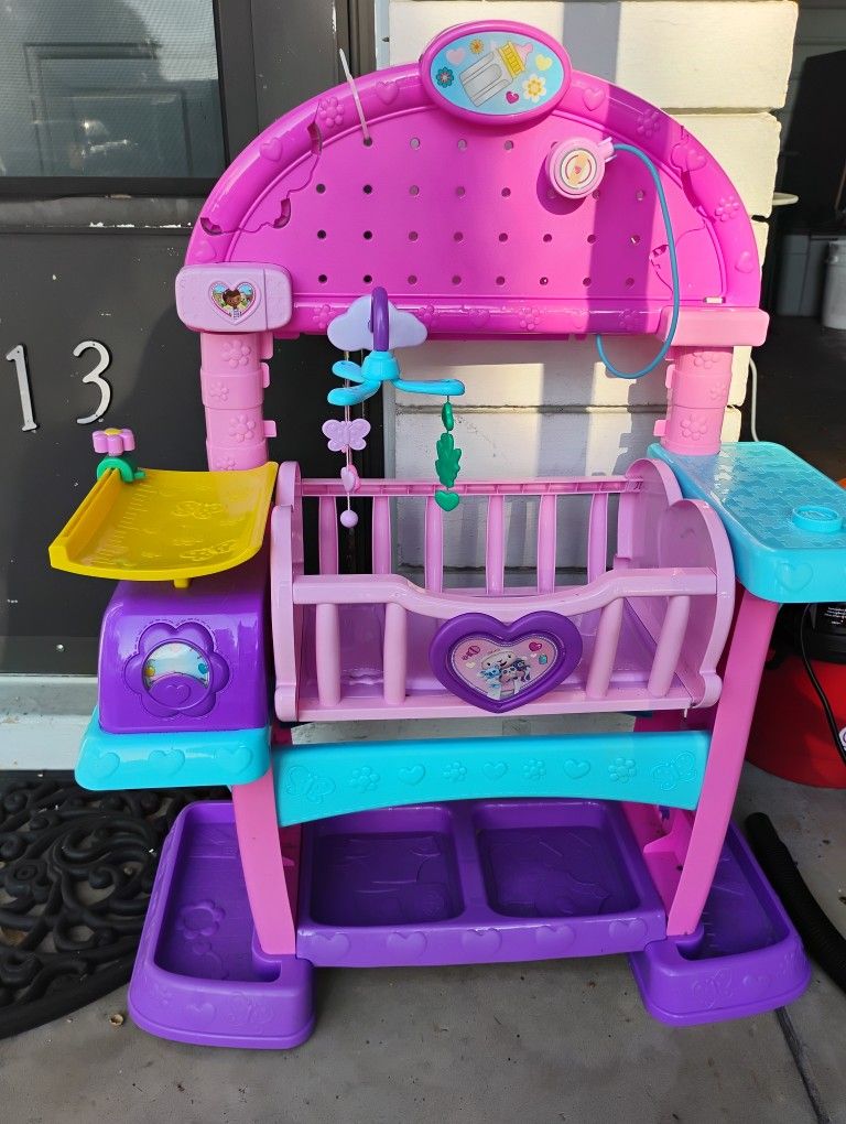 Toddler Doll Crib And Changing Table