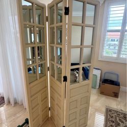 Room Divider  With Mirror 
