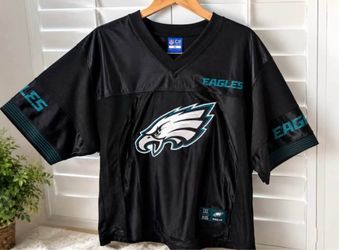 NWT Philadelphia Eaglesy Juniors XL Cropped NFL Jersey Black
