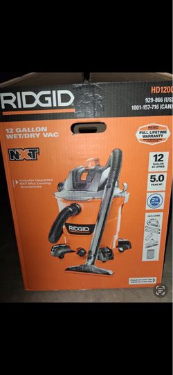RIDGID HD1200 12-Gallon Wet/Dry Vac NXT