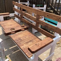 Nice Wooden Rustic Bench ( Just Built)