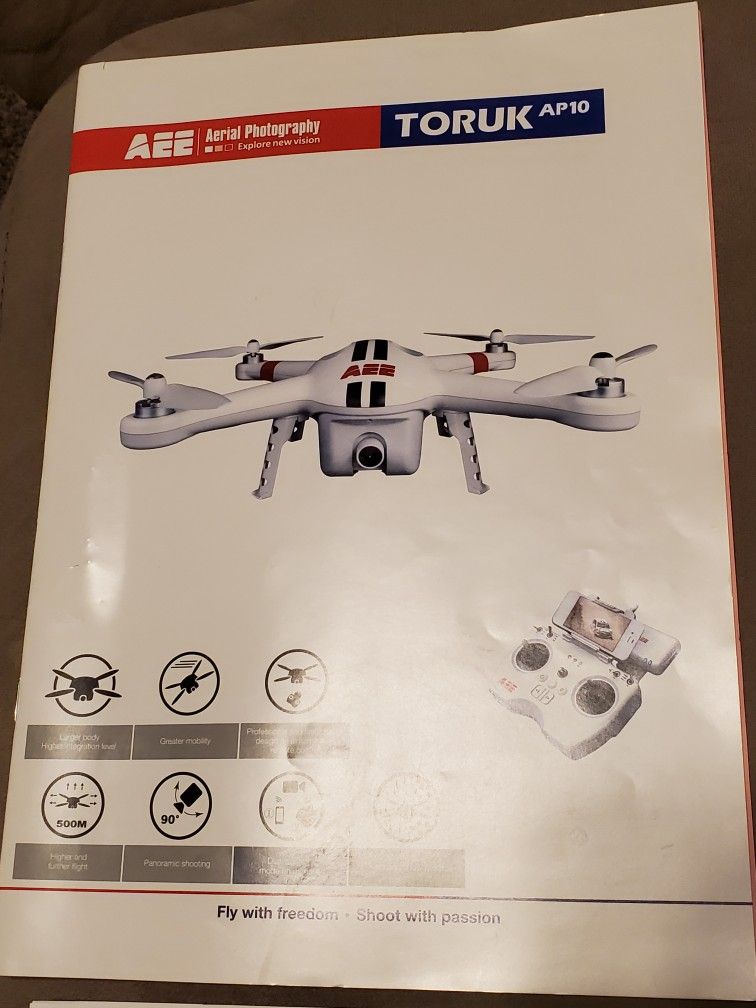 Toruk AP10 Drone (Needs New Battery)