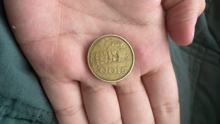 1991 Rare $100 "Carranza" vintage Mexican pesos coin