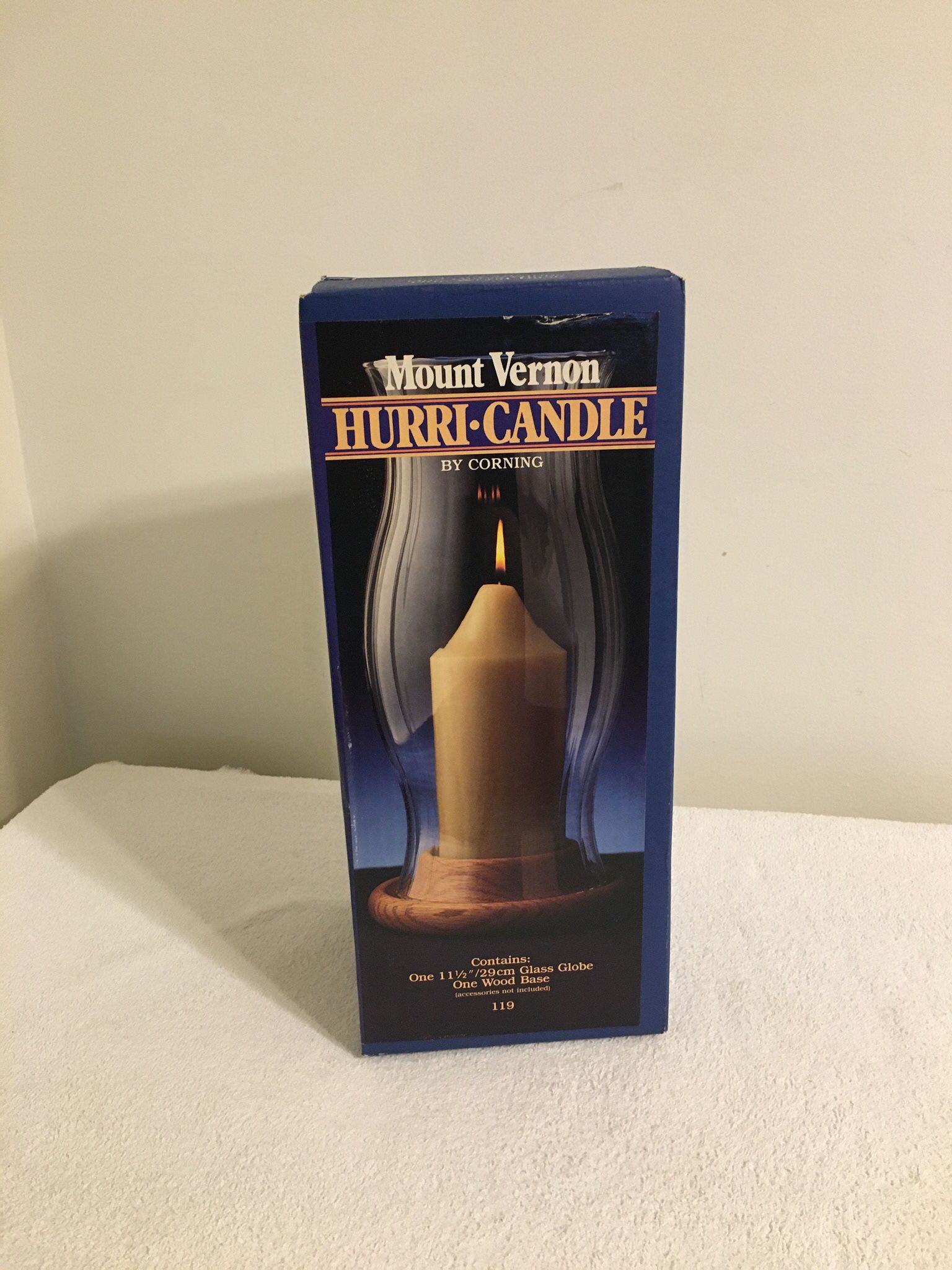 Corning Mount Vernon Hurricane Candle Holder Hurri-Candle #119 