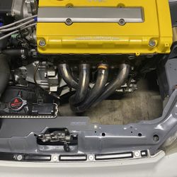 B Series PLM Toda Style Header, Hardrace Front Lower Control Arms