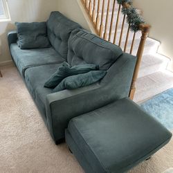 Ashley Sofa & Ottoman 
