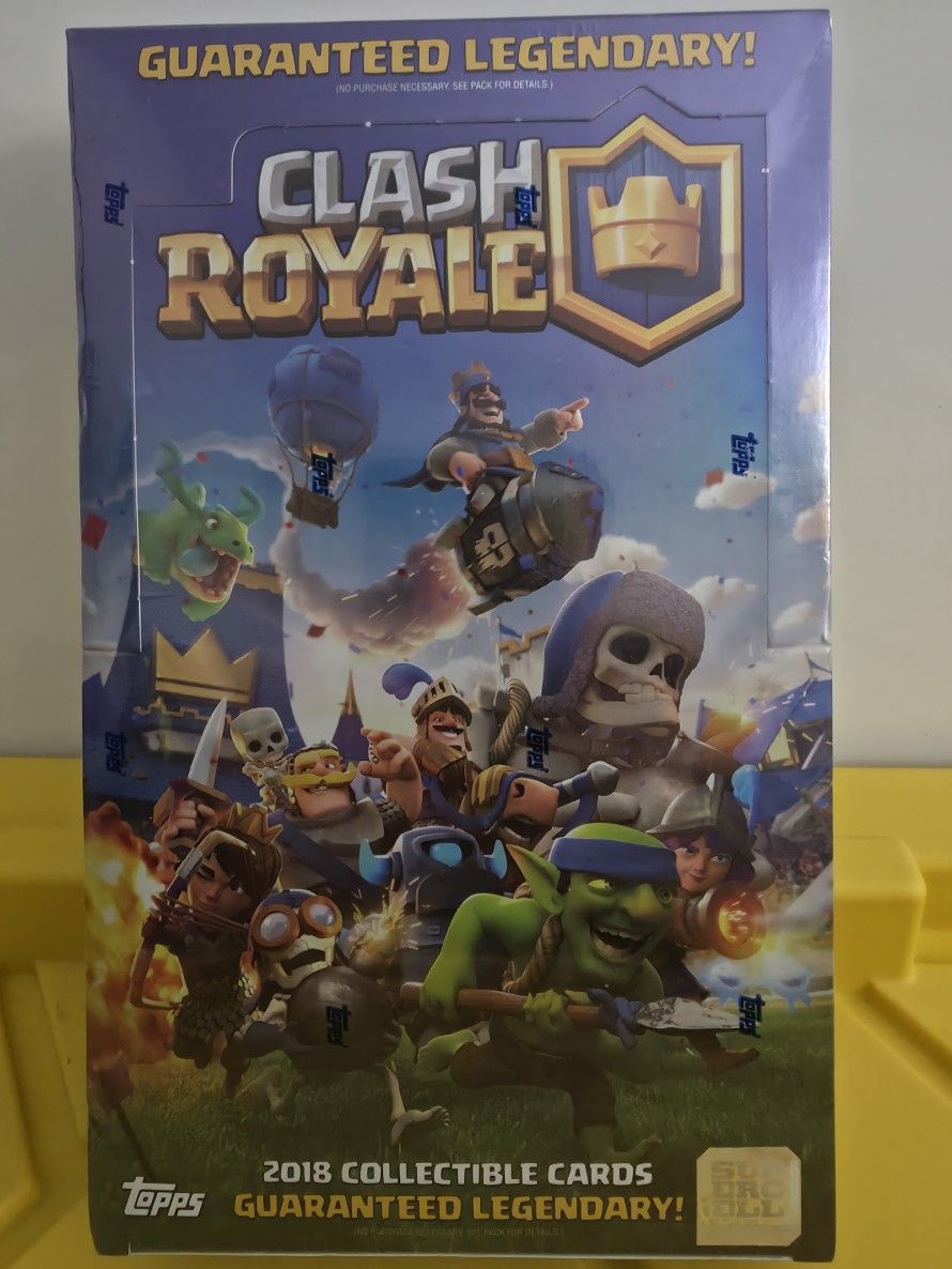 Topps Clash Royal Trading Cards Game Jumbo Booster Box Guarantee Pull
