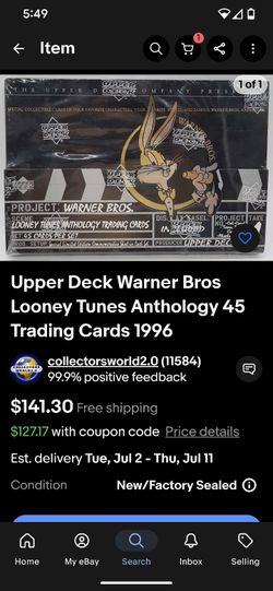 Looney Tunes Anthology Trading Cards 