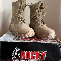 New Rocky 8" S2V Tactical Special Ops Tan Boots Size 7 W