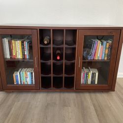 Entertainment Center With Wine Storage