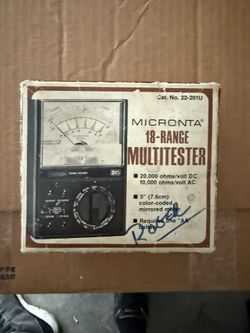 Vintage Micronta/Radioshack 18-range Multi-meter/tester