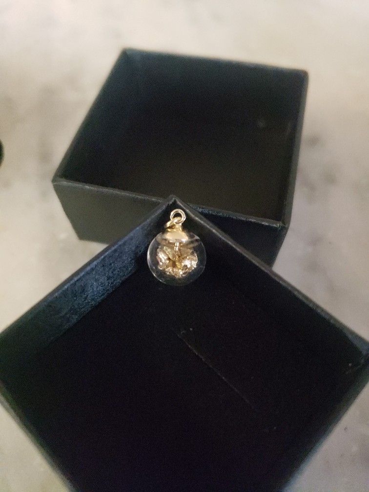 99.9% Raw Gold Nugget Pendant With 14k Cap. Real Gold Nuggets .. NOT Gold Leaf