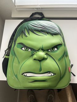 Marvel Avengers Incredible Hulk Backpack Hulk Face